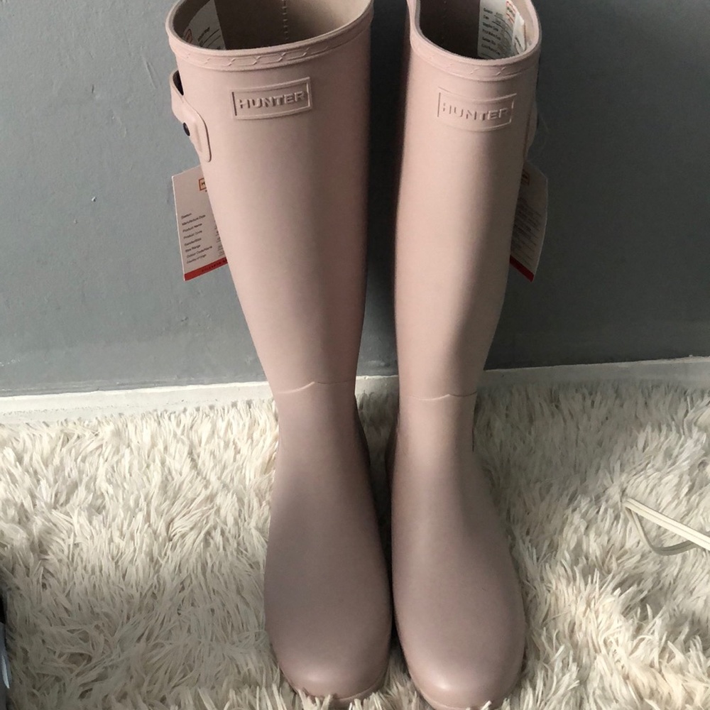 Hunter tall rain boots MAUVE
